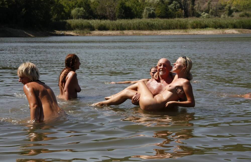 Naturist Family Event # 25 - She went out completely naked