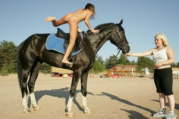 Ride on horseback - Activities conducted in a state of complete nudity