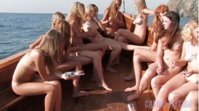 Candid HD: Nudist Boat Cruise Full HD video - Naturists live in harmony with nature