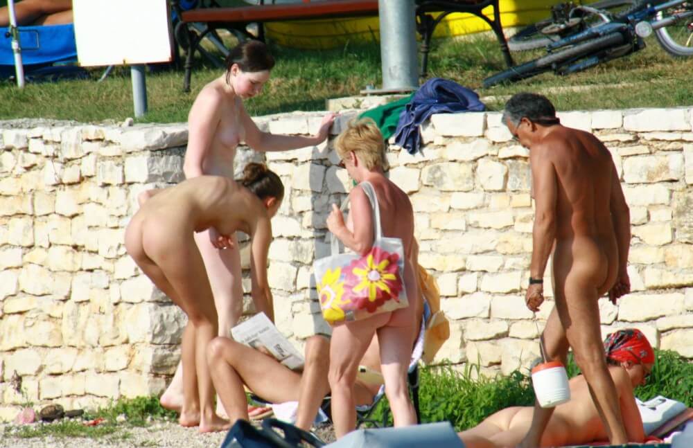 Nude Duet Girls Rail Climb Photo Set - World Naturist Federation