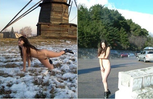 Beautiful Suntan Stretches-Winter Sport pics - Naturism is not a cult