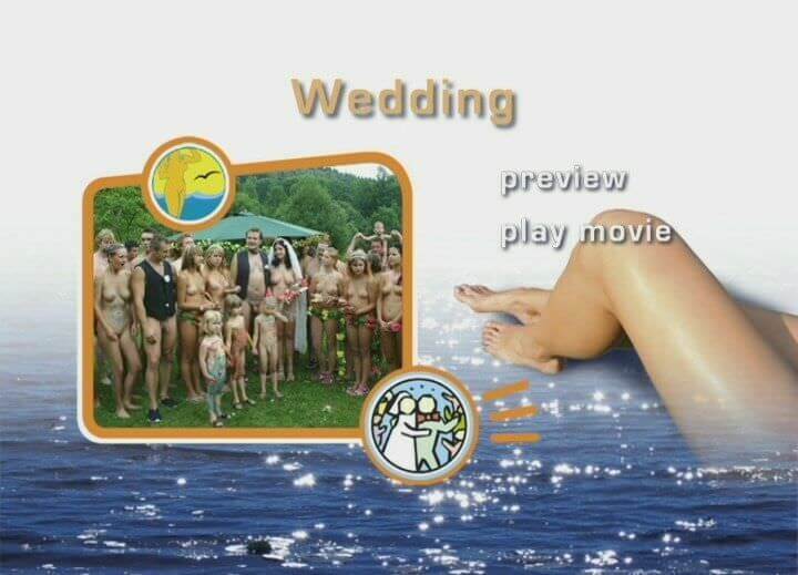A wedding in a nudist collective - A defining feature of naturism is the absence of clothing