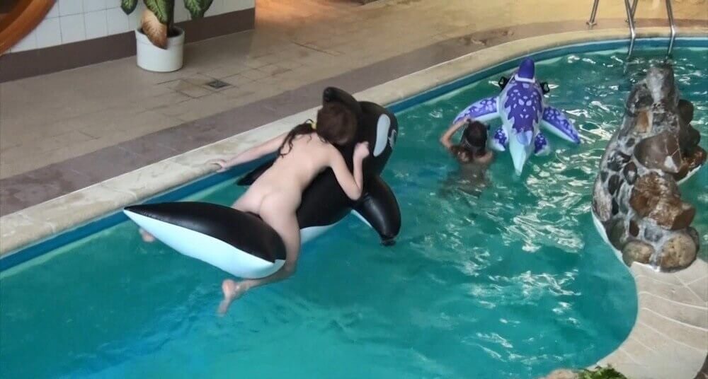 Naturism in the pool Full HD - Only nudism and nothing else
