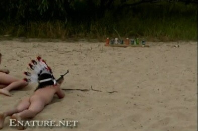 Enature - naked shoot out - Naturism is not a cult