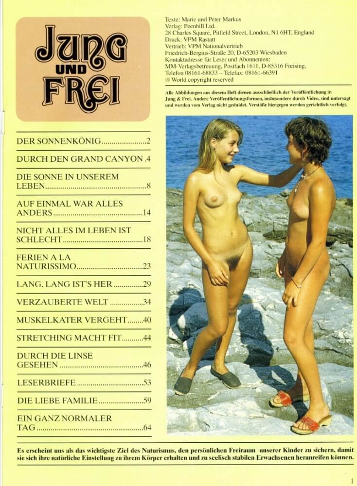 Jung und Frei Nr 76 - In naturism, sincerity and honesty are valued