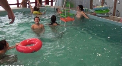 Indoor Swim Exercise 2 Full HD video - Im also interested in naturism, but I have no experience yet