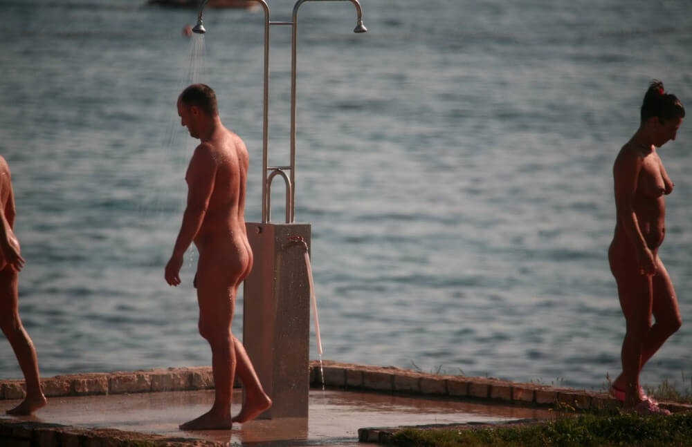 Naturist Shower at Dusk pics - Freedom of choice allows one to be oneself and to be a naturist