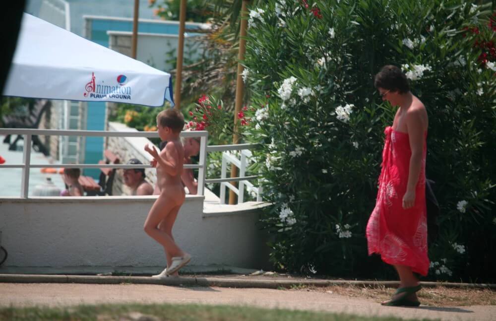 Naturist Pool Walkaround pics - Naturism teaches us to appreciate the present and to be honest with ourselves and others