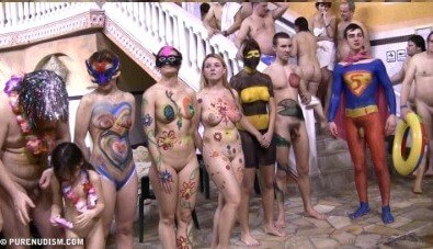 Body paint award lines Full HD - Nudism teaches us to appreciate the present and be honest