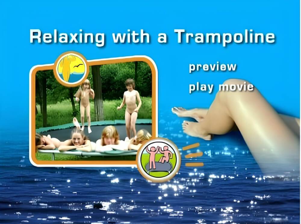 Naturist Freedom: Relaxing with a trampoline DVD - The idea of being naked is good