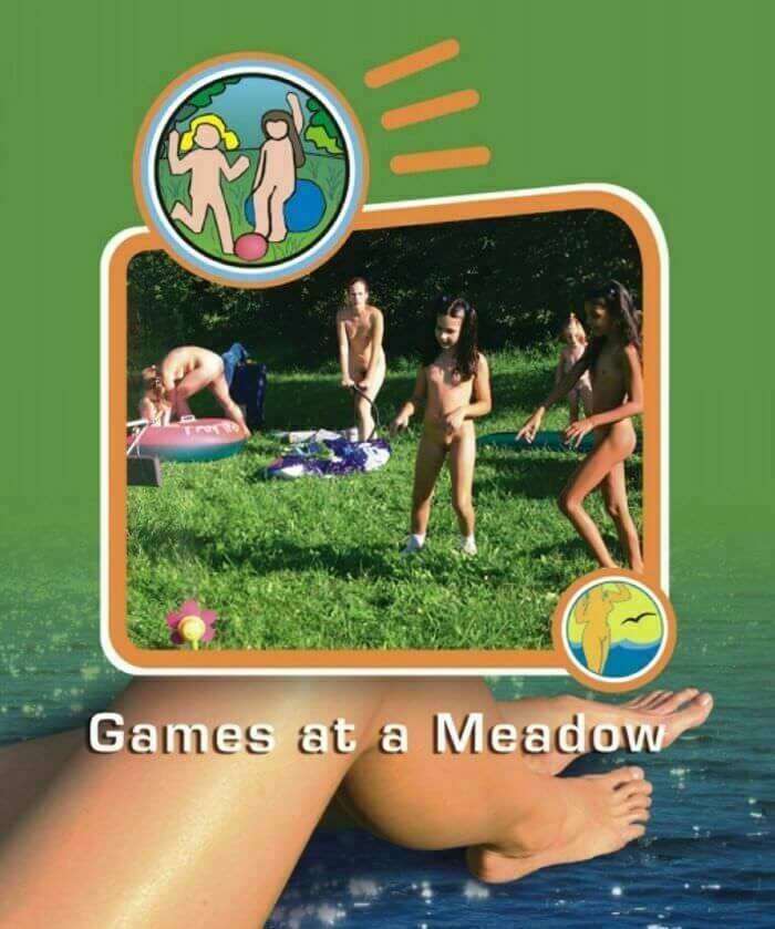 Naturist Freedom: Games at a Meadow - Engaging in naturism promotes inner harmony and peace of mind