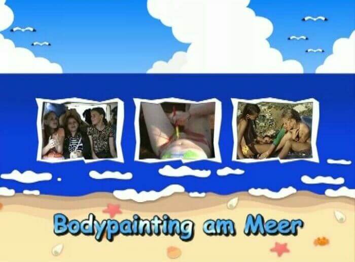 Naturistin: Bodypainting am Meer - Nudism is based on human nature