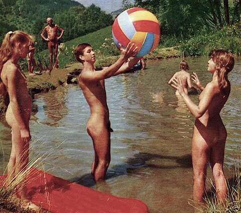 Vintage nudism photos - People come together in unity with nature to take off their clothes
