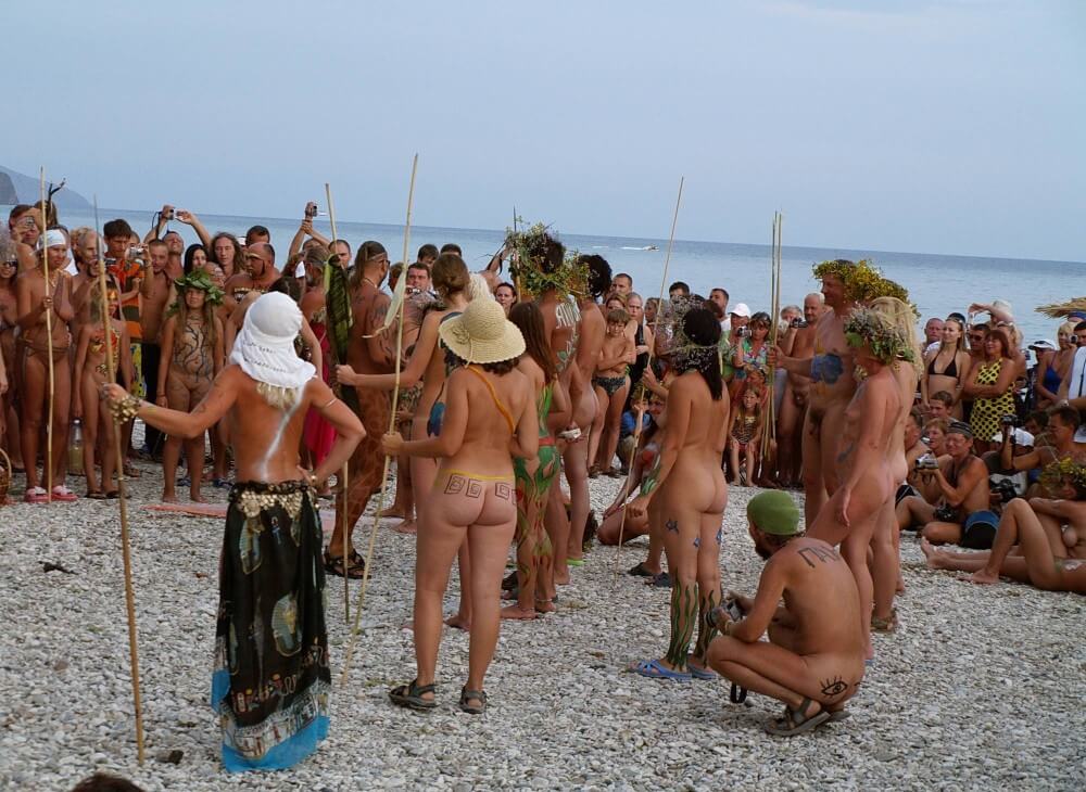 Naturist Party Mega Bash pics - A nudist values trust and honesty between people